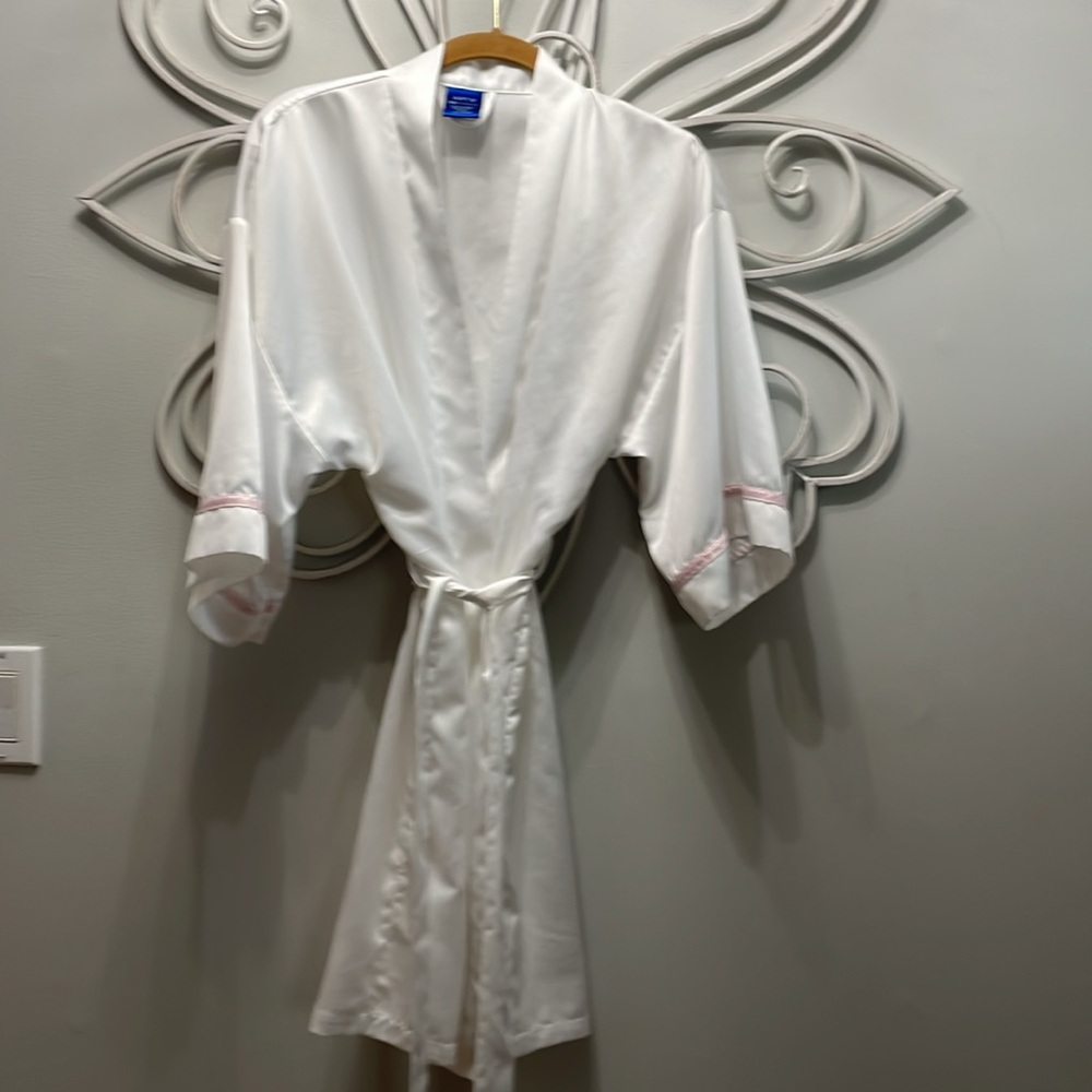 White Satin 'Mrs.' Robe - Picture 2 of 5